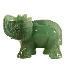 Jade Stone Craving Elephant Feng Shui Statue