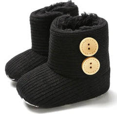 Cozy Sunflower Cotton Baby Boots