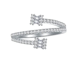 Three-Layer Line Ring for Women